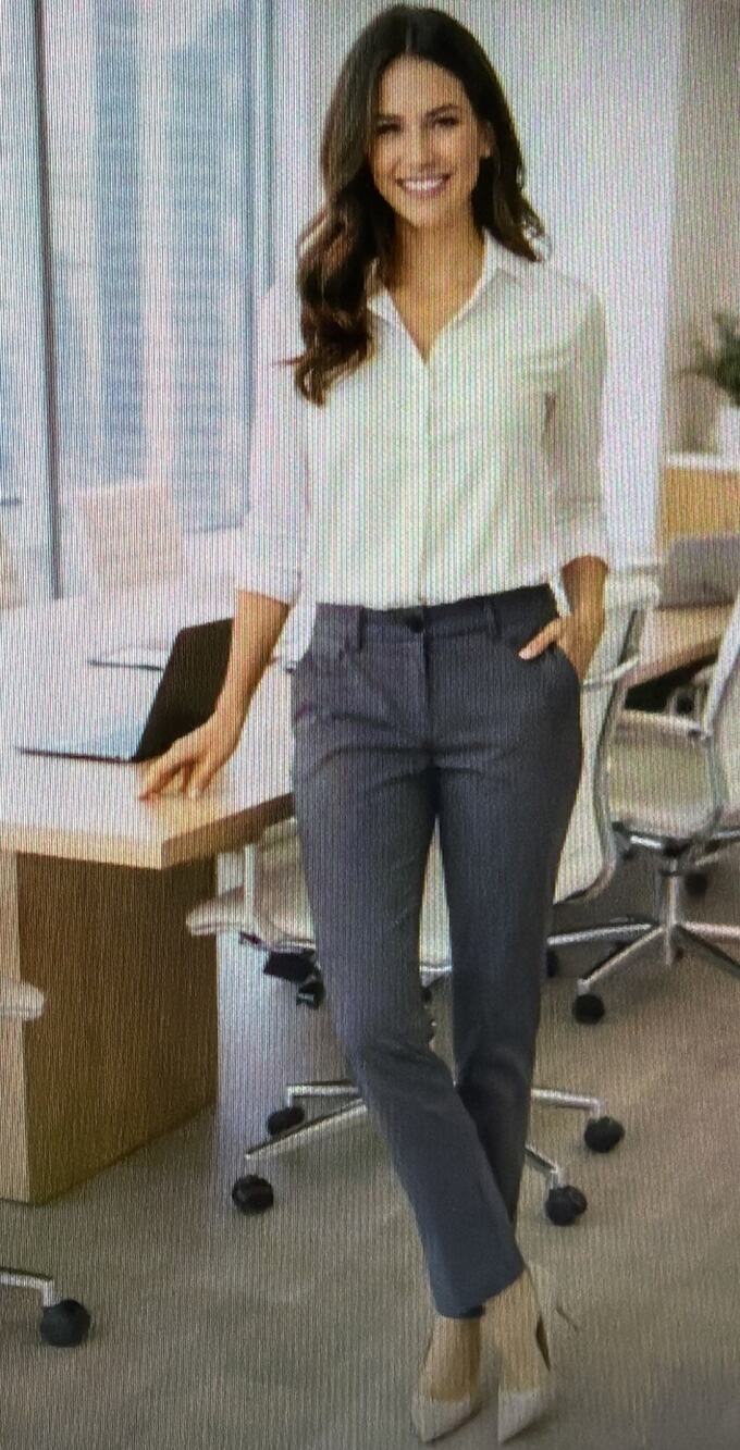 Chico's petite medium 8 10 slimming slim leg business casual stretch career NWT